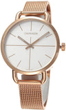 Calvin Klein Even White Dial Rose Gold Mesh Bracelet Watch for Women - K7B23626 Buy Now By Calvin Klein