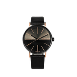 Calvin Klein Boost Black Dial Black Leather Strap Watch for Men - K7Y21TCZ Buy Now By Calvin Klein