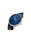 Calvin Klein High Noon Quartz Blue Dial Black Leather Strap Watch for Men - K8M211CN Buy Now By Calvin Klein