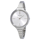 Calvin Klein Lively Silver Dial Silver Steel Strap Watch for Women - K4U23126 Buy Now By Calvin Klein