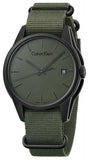 Calvin Klein Tone Green Dial Green NATO Strap Watch for Men - K7K514WL Buy Now By Calvin Klein