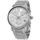 Calvin Klein Post Minimal White Dial Silver Steel Strap Watch for Men - K7627126 Buy Now By Calvin Klein