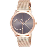 Calvin Klein Minimal Black Dial Rose Gold Mesh Bracelet Watch for Men - K3M21621 Buy Now By Calvin Klein