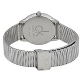 Calvin Klein Minimal White Dial Silver Mesh Bracelet Watch for Men - K3M22126 Buy Now By Calvin Klein