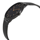 Calvin Klein Minimal Black Dial Black Mesh Bracelet Watch for Men - K3M21421 Buy Now By Calvin Klein