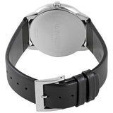 Calvin Klein Minimal Diamonds Black Dial Black Leather Strap Watch for Men - K3M211CS Buy Now By Calvin Klein
