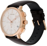 Calvin Klein Posh Chronograph White Dial Brown Leather Strap Watch for Men - K8Q376G6 Buy Now By Calvin Klein