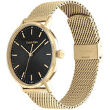 Calvin Klein Minimal Black Dial Rose Gold Mesh Bracelet Watch for Women - K3M2262Y Buy Now By Calvin Klein