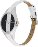 Calvin Klein Rebel White Black Dial White Leather Strap Watch for Women - K8P231L1 Buy Now By Calvin Klein