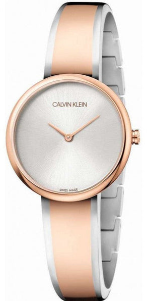 Calvin Klein Seduce Silver Dial Two Tone Steel Strap Watch for Women - K4E2N61X Buy Now By Calvin Klein