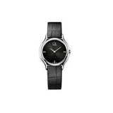 Calvin Klein Skirt Black Dial Black Leather Strap Watch for Women - K2U231CS Buy Now By Calvin Klein