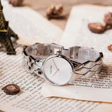 Calvin Klein Snake Silver Dial Silver Steel Strap Watch For Women - K6E23146 Buy Now By Calvin Klein