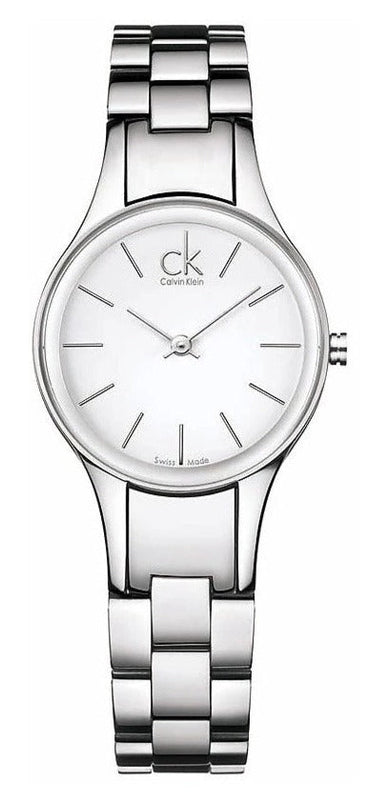 Calvin Klein Simplicity White Dial Silver Steel Strap Watch for Women - K4323126 Buy Now By Calvin Klein