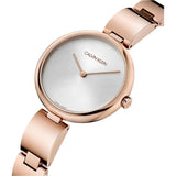 Calvin Klein Wavy White Dial Rose Gold Steel Strap Watch for Women - K9U23646 Buy Now By Calvin Klein