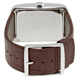 Calvin Klein Window Silver Dial Brown Leather Strap Watch for Men - K2M21126 Buy Now By Calvin Klein