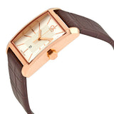 Calvin Klein Window White Dial Brown Leather Strap Watch for Women - K2M23620 Buy Now By Calvin Klein