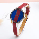 Calvin Klein Rebel Blue Maroon Dial Maroon Leather Strap Watch for Women - K8P231UN Buy Now By Calvin Klein