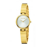 Calvin Klein Authentic Silver Dial Gold Steel Strap Watch for Women - K8G23546 Buy Now By Calvin Klein