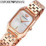 Emporio Armani Giola White Mother of Pearl Dial Rose Gold Steel Strap Watch For Women - AR11147 Buy Now By Emporio Armani