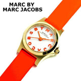 Marc Jacobs Henry Dinky White Dial Orange Leather Strap Watch for Women - MBM1236 Buy Now By Marc Jacobs