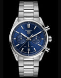 Tag Heuer Carrera Chronograph Blue Dial Silver Steel Strap Watch for Men - CBN2011.BA0642 Buy Now By Tag Heuer