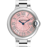 Cartier Ballon Bleu de Cartier Pink Dial Silver Steel Strap Watch for Women - W6920038 Buy Now By Cartier