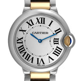 Cartier Ballon Bleu Silver Dial Two Tone Steel Strap Watch for Unisex Watch - W69008Z3 Buy Now By Cartier