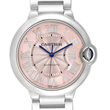 Cartier Ballon Bleu De Cartier Pink Dial Silver Steel Strap Watch for Women - W6920041 Buy Now By Cartier