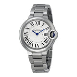 Cartier Ballen Bleu De Cartier Silver Dial Silver Steel Strap Watch for Women - W6920084 Buy Now By Cartier