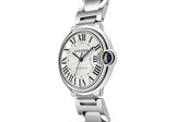 Cartier Ballon Bleu De Cartier Silver Dial Silver Steel Strap Watch for Women - WSBB0048 Buy Now By Cartier