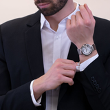 Cartier Ballon Bleu De Cartier Silver Dial Silver Steel Strap Watch for Men - WSBB0049 Buy Now By Cartier