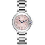 Cartier Ballon Bleu de Cartier Pink Dial Silver Steel Strap Watch for Women - W6920038 Buy Now By Cartier