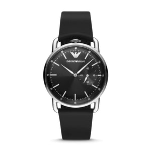 Emporio Armani Aviator Quartz Black Dial Black Leather Strap Watch For Men - AR11336 Buy Now By Emporio Armani