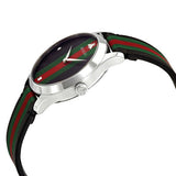 Gucci G Timeless Quartz Black Dial Multicolored Black Leather Strap Watch For Men - YA1264079 Buy Now By Gucci