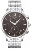 Tissot T Classic Tradition Chronograph Black Dial Silver Steel Strap Watch For Men - T063.617.11.057.00 Buy Now By Tissot