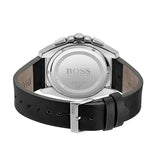 Hugo Boss Grandmaster Chronograph Black Dial Black Leather Strap Watch for Men - 1513881 Buy Now By Hugo Boss