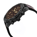 Fossil Bronson Chronograph Brown Dial Brown Leather Strap Watch for Men - FS5713 Buy Now By Fossil