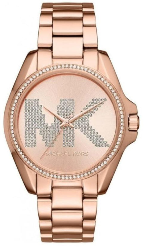 Michael Kors Bradshaw Quartz Rose Gold Dial Rose Gold Steel Strap Watch For Women - MK6556 Buy Now By Michael Kors