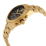 Michael Kors Bradshaw Chronograph Black Dial Gold Steel Strap Watch For Women - MK6959 Buy Now By Michael Kors