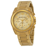 Michael Kors Ritz Chronograph Gold Dial Gold Steel Strap Watch for Women - MK5676 Buy Now By Michael Kors