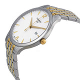 Tissot T Classic Tradition White Dial Two Tone Mesh Bracelet Watch For Men - T063.610.22.037.00 Buy Now By Tissot