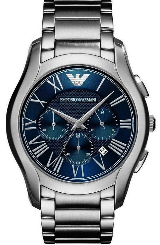 Emporio Armani Chronograph Quartz Blue Dial Silver Steel Strap Watch For Men - AR11082 Buy Now By Emporio Armani
