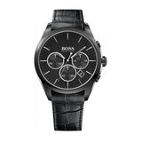 Hugo Boss Onyx Black Dial Black Leather Strap Watch for Men - 1513367 Buy Now By Hugo Boss