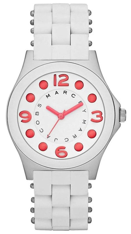 Marc Jacobs Pelly White Dial White Silicone Strap Watch for Women - MBM2588 Buy Now By Marc Jacobs
