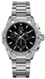 Tag Heuer Aquaracer Chronograph Black Dial Silver Steel Strap Watch for Men - CAY1110.BA0927 Buy Now By Tag Heuer