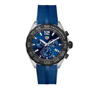 Tag Heuer Formula 1 Chronograph Blue Dial Blue Rubber Strap Watch for Men - CAZ101AV.FT8077 Buy Now By Tag Heuer