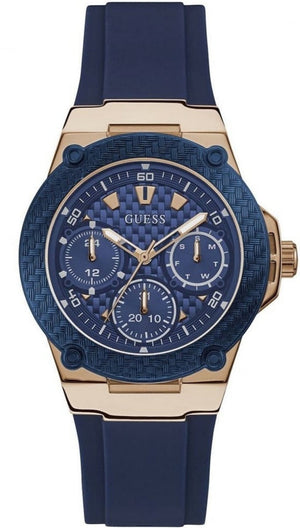 Guess Zena Blue Dial Blue Silicone Strap Watch For Women - W1094L2 Buy Now By Guess
