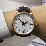 Mido Multifort Automatic Silver Dial Brown Leather Strap Watch For Men - M005.430.36.031.80 Buy Now By Mido