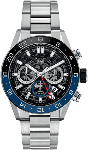 Tag Heuer Carrera Chronograph Blue Dial Silver Steel Strap Watch for Men - CBG2A1Z.BA0658 Buy Now By Tag Heuer