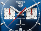 Tag Heuer Monaco Automatic Chronograph Blue Dial Blue Leather Strap Watch for Men - CBL2111.FC6453 Buy Now By Tag Heuer